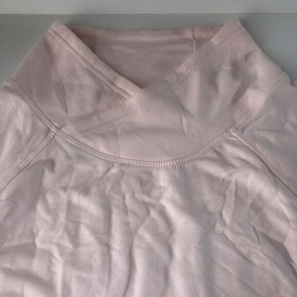 Yogalicious Sweatshirt Womens Pink Mock Neck Pockets Thumb Hole Stretch Size XL - Picture 8 of 12